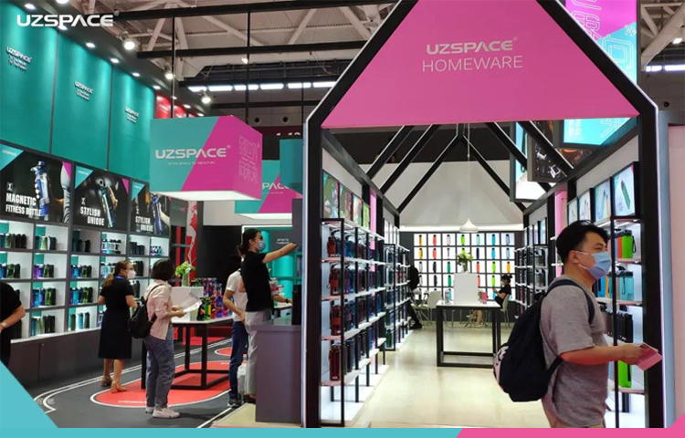 UZSPACE尊龙凯时水杯参加深圳礼品展，解锁礼品定制新功能